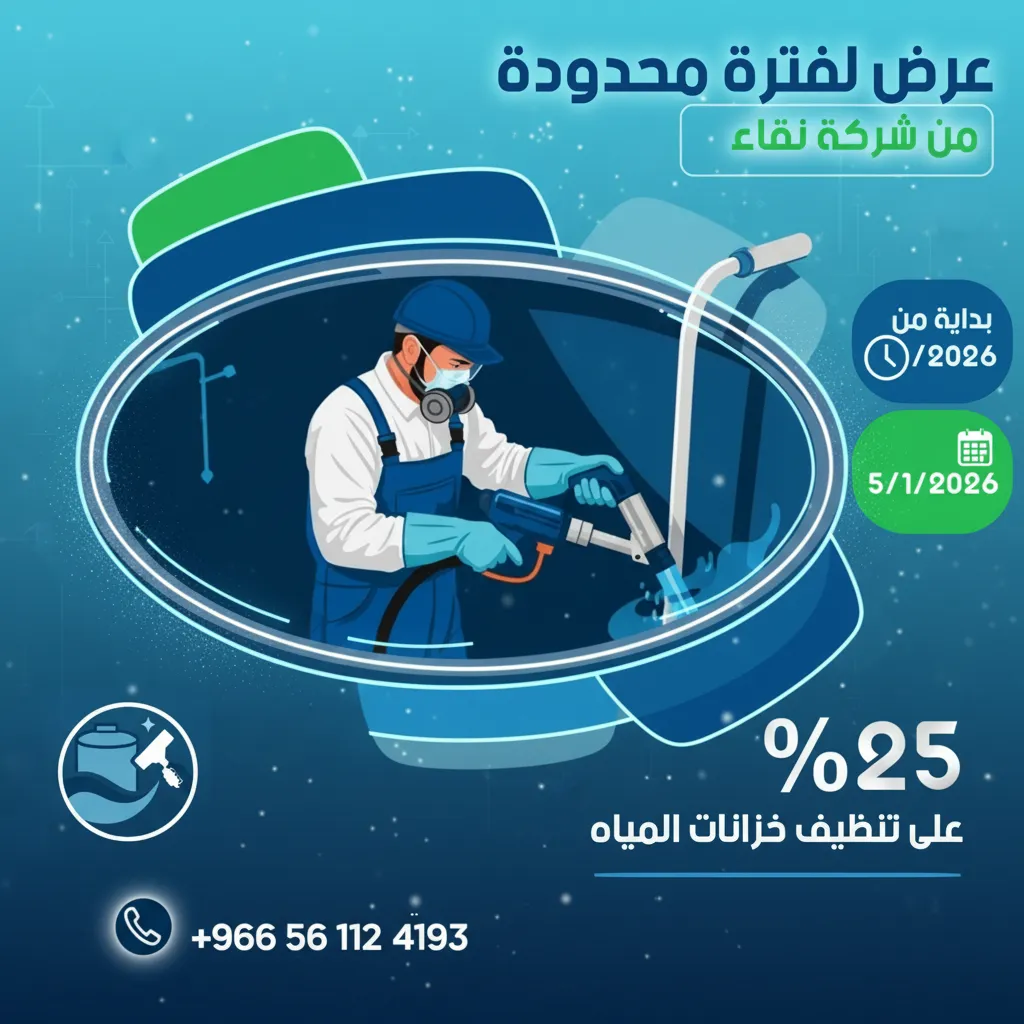 عرض تنظيف خزانات المياه